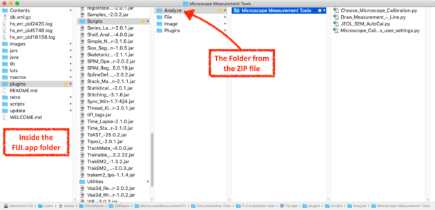Screenshot: MacOS - Where to place the Analyze folder.